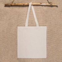 Borsa in cotone 38 x 42 cm con manici lunghi - naturale Sacchetti naturali chiari