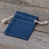 Sacchetti di jeans 8 x 10 cm - blu Decorazione della tavola