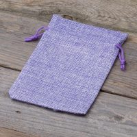 Sacchetti di juta 10 x 13 cm - lilla Sacchetti di juta