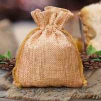 Sacchetti di juta 10 x 13 cm - marrone chiaro