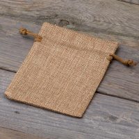 Sacchetti di juta 10 x 13 cm - marrone chiaro Halloween