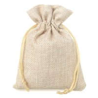 Sacchetti di juta 10 x 13 cm - naturale chiaro Sacchetti per lavanda