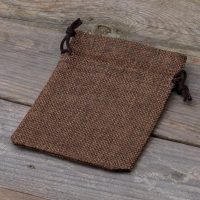 Sacchetti di juta 10 x 13 cm - naturale scuro Zero sprechi