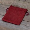Sacchetti di juta 12 x 15 cm - bordeaux San Valentino