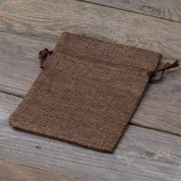 Sacchetti di juta 12 x 15 cm - naturale scuro Sacchetti di juta