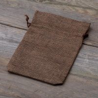 Sacchetti di juta 13 x 18 cm - naturale scuro Per bambini