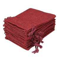 Sacchetti di juta 13 x 18 cm - bordeaux Per bambini