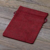 Sacchetti di juta 18 x 24 cm - bordeaux Per bambini