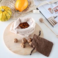 Sacchetti di juta 18 x 24 cm - naturale chiaro Sacchetti medi