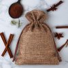Sacchetti di juta 18 x 24 cm - naturale scuro In viaggio
