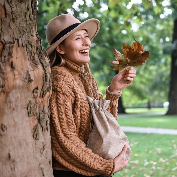 Sacco di juta 30 x 40 cm - naturale Halloween