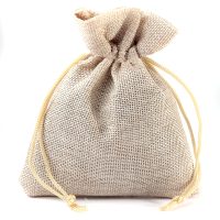 Sacchetti di juta 8 x 10 cm - naturale chiaro Sacchetti naturali chiari