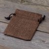Sacchetti di juta 8 x 10 cm - naturale scuro Halloween