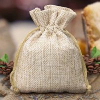 Sacchetti di juta 9 x 12 cm - naturale chiaro Sacchetti per lavanda