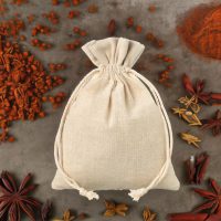 Sacchetti tipo lino 13 x 18 cm - naturale Natale