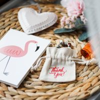 Sacchetti tipo lino 8 x 10 cm - naturale Accessori per hotel