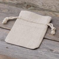 Sacchetti tipo lino 9 x 12 cm - naturale Candele