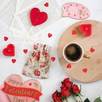 Sacchetti tipo lino con stampa 10 x 13 cm - naturale / rosa Baby Shower