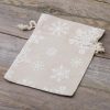 Sacchetti di lino con stampa 15 x 20 cm - naturale / neve Settori / Confezioni per...