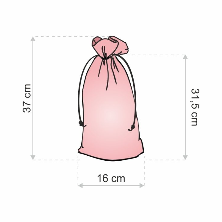 Sacchetti di lino con stampa 16 x 37 cm - naturale / neve Settori / Confezioni per...
