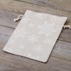 Sacchetti tipo lino con stampa 18 x 24 cm - naturale / neve Settori / Confezioni per...