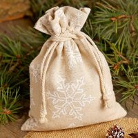 Sacco tipo lino con stampa 30 x 40 cm - naturale / neve Tutti i prodotti