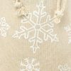 Sacchetti tipo lino con stampa 8 x 10 cm - naturale / neve IT Sacchetti con stampa