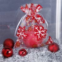 Sacchetti di organza 10 x 13 cm - Natale / 1 Sacchetti occasionali