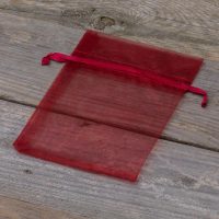 Sacchetti di organza 10 x 13 cm - bordeaux Lavanda e fragranze essiccate