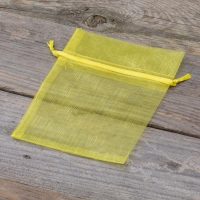 Sacchetti di organza 10 x 13 cm - giallo Pasqua