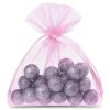 Sacchetti di organza 10 x 13 cm - rosa chiaro Sacchetti rosa