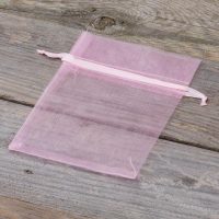 Sacchetti di organza 10 x 13 cm - rosa chiaro Sacchetti di organza