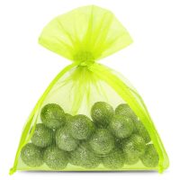 Sacchetti di organza 10 x 13 cm - neon verde Sacchetti verdi