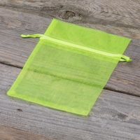 Sacchetti di organza 10 x 13 cm - neon verde Pasqua