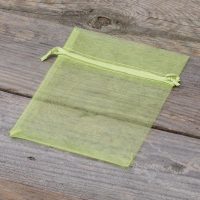 Sacchetti di organza 10 x 13 cm - verde Pasqua
