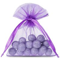 Sacchetti di organza 10 x 13 cm - viola Sacchetti viola