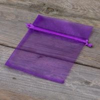 Sacchetti di organza 10 x 13 cm - viola Sacchetti di organza