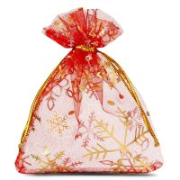 Sacchetti di organza 10 x 13 cm - Natale Sacchetto di Natale