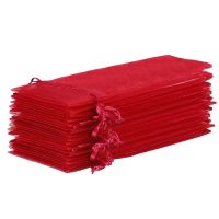 Sacchetti di organza 11 x 20 cm - bordeaux San Valentino