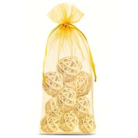 Sacchetti di organza 11 x 20 cm - oro Sacchetti medi 11x20 cm