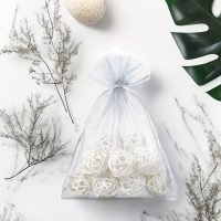 Sacchetti di organza 12 x 15 cm - argento Sacchetti argento / grigio