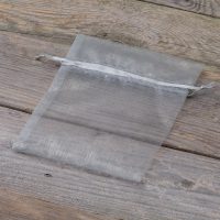 Sacchetti di organza 12 x 15 cm - argento Decorazione della tavola