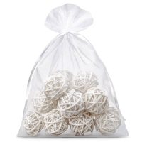 Sacchetti di organza 12 x 15 cm - bianco Sacchetti piccoli 12x15 cm