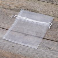 Sacchetti di organza 12 x 15 cm - bianco Regali per gli invitati