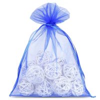 Sacchetti di organza 12 x 15 cm - blu Sacchetti blu