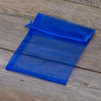Sacchetti di organza 12 x 15 cm - blu Pasqua