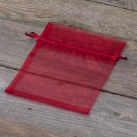 Sacchetti di organza 12 x 15 cm - bordeaux Lavanda e fragranze essiccate
