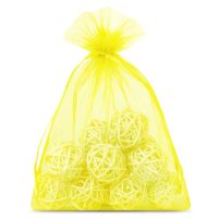 Sacchetti di organza 12 x 15 cm - giallo Sacchetti gialli