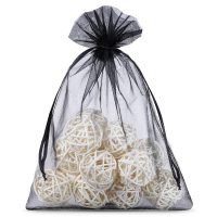 Sacchetti di organza 12 x 15 cm - nero Sacchetti neri