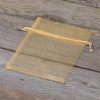 Sacchetti di organza 12 x 15 cm - oro Battesimo